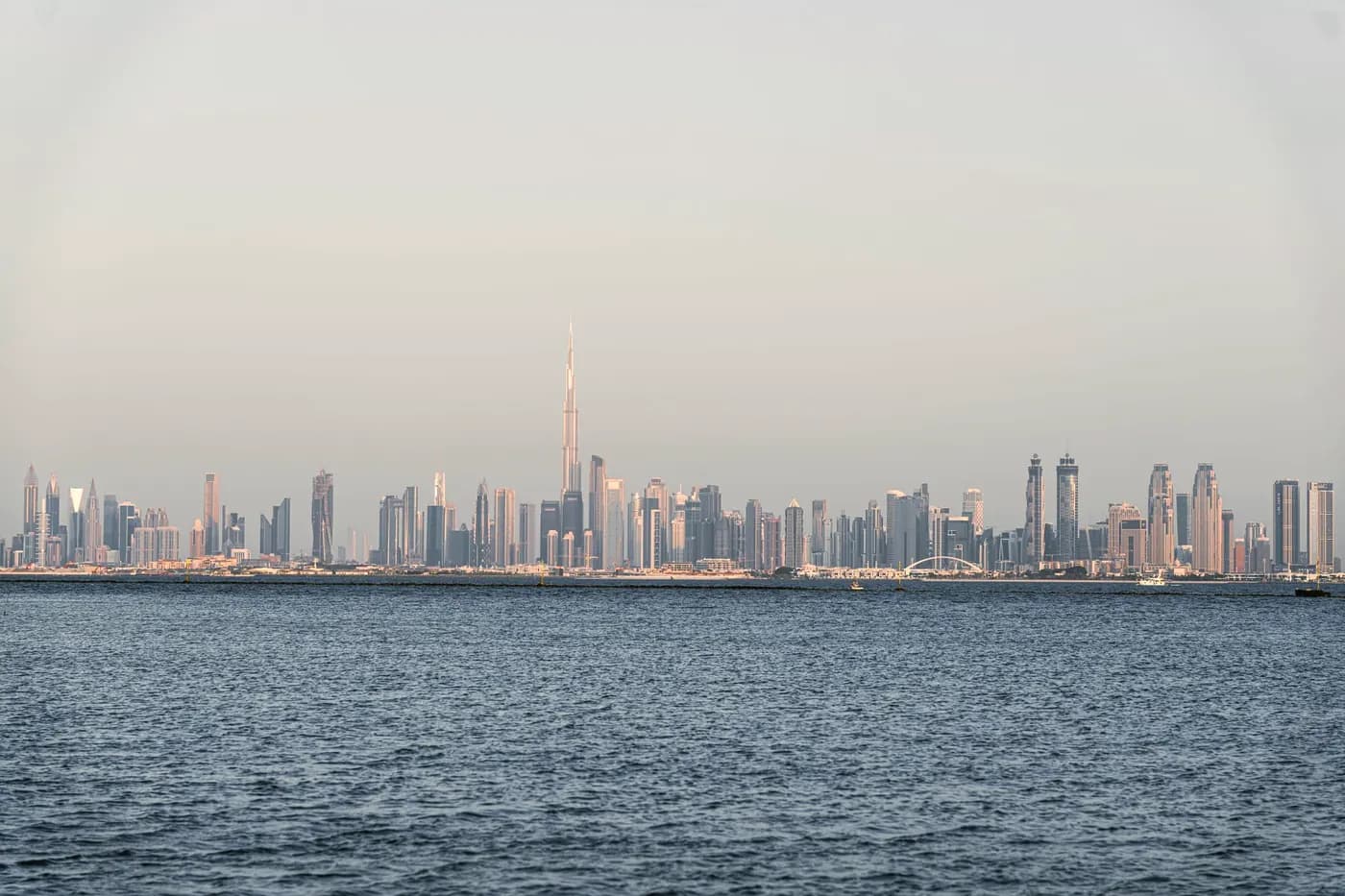 Dubai skyline with the Burj Khalifa, United Arab Emirates